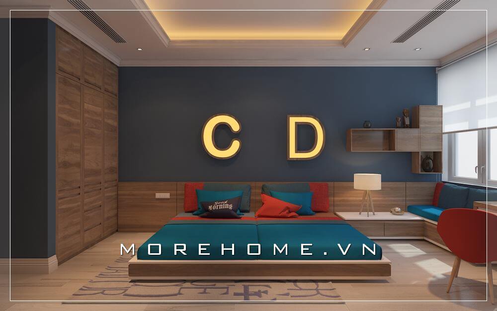 Tủ quần áo màu nâu